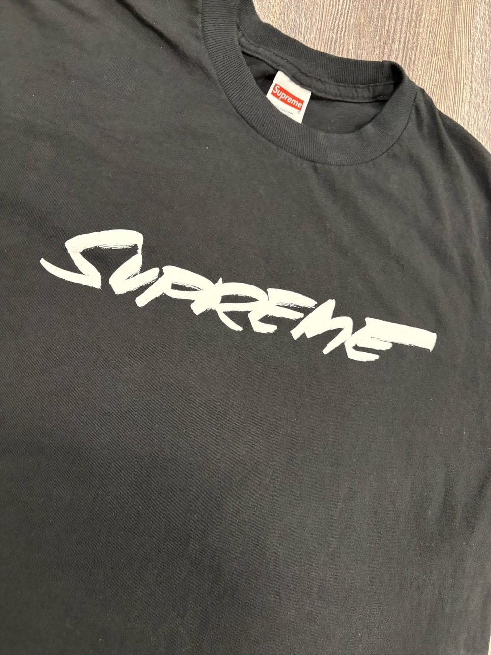 Supreme Futura Logo Tee Black Size Medium Made in USA - Picture 3 of 7